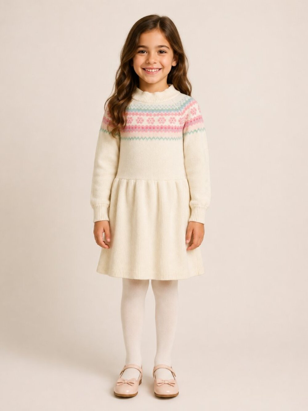 Janie and Jack Fair Isle Sweater Dress